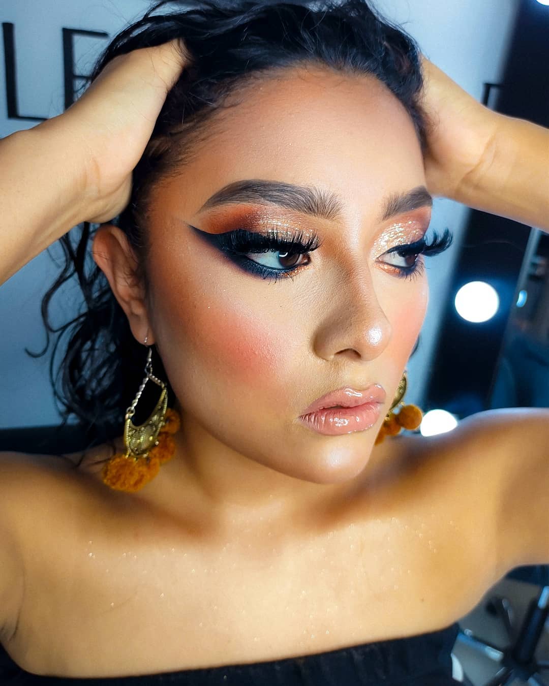 Hermoso Glam 💕  @xiadani_orx   #makeup #makeupartistmarletaguilar #maquillaj...